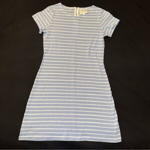 Sail to Sable Blue and White Striped‎ Dress medium